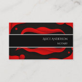 高級赤黒プロエレガントフィーフェミニンル 名刺 (正面)