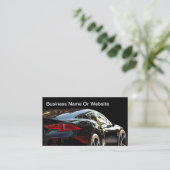 高級車のテーマのビジネスカード 名刺 (スタンド正面)