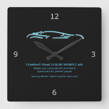 高級車のロゴ – アイスブルースポーツカーの黒