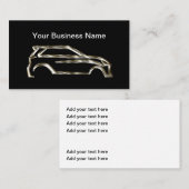 高級車の名刺のクールデザイン 名刺 (正面/裏面)