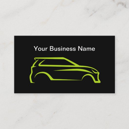 高級車の名刺のクールデザイン 名刺 (正面)