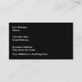 高級車の名刺ユニーク 名刺 (裏面)