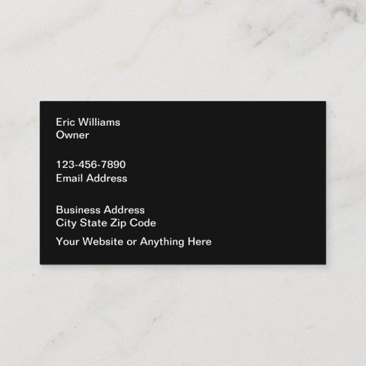 高級車の名刺ユニーク 名刺 (裏面)