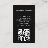 高級車の車サービス名刺 名刺 (裏面)