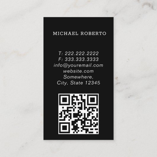 高級車の車サービス名刺 名刺 (裏面)