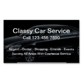 高級車サービスタクシー名刺磁石 マグネット名刺 (正面)