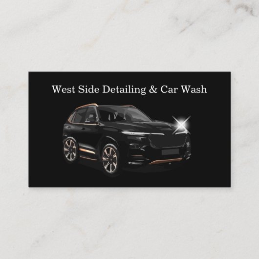 高級車ディテールダブルサイドビジネスカード 名刺 (正面)