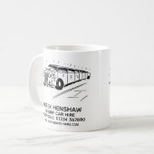 高級車レンタルのプロモーション コーヒーマグ コーヒーマグカップ (正面左)