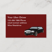 高級車運転車サービス 名刺 (正面)