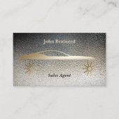 高級金ゴールドとサファイアオート名刺 名刺 (正面)