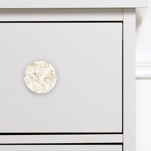 高級金ゴールドとホワイトマーブル セラミックノブ