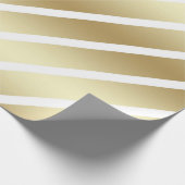 高級金ゴールドとホワイトラッピング紙 ラッピングペーパー (角)