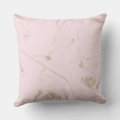 高級金ゴールドと赤面大理石画像 クッション (裏面)