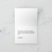 高級金ゴールドと黒人ビジネス サンキューカード (内部)