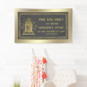 高級金ゴールドアピールクラウンビーハイブ 横断幕 (インサイチュ)