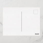 高級金ゴールドイードムバラクイスラム書道 箔シーズンポストカード (裏面)