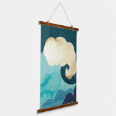 高級金ゴールドウォールアート 吊り下げ型タペストリー (傾斜あり)