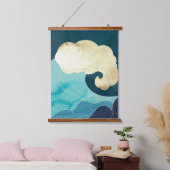 高級金ゴールドウォールアート 吊り下げ型タペストリー (寝室)