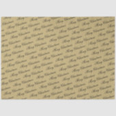 高級金ゴールドエレガントスクリプトメリークリスマス 薄葉紙 (正面)