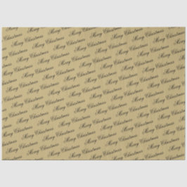 高級金ゴールドエレガントスクリプトメリークリスマス 薄葉紙