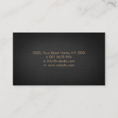 高級金ゴールドカメラのシャッター写真家 名刺 (裏面)