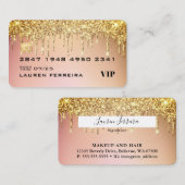 高級金ゴールドグラムクレジットカードスタイル名刺 名刺 (正面/裏面)