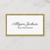 高級金ゴールドグリッター名刺 名刺 (正面)