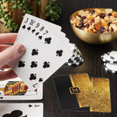 高級金ゴールドグリッター トランプ (インサイチュ)