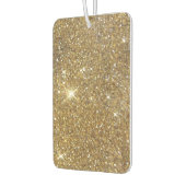 高級金ゴールドグリッター – 印刷イメージ カーエアーフレッシュナー (左)