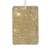 高級金ゴールドグリッター – 印刷イメージ カーエアーフレッシュナー (裏面)