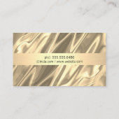 高級金ゴールドシルクスタイリッシュバックグラウンド 名刺 (裏面)