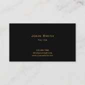 高級金ゴールドシールドメディカル気にビジネスカード 名刺 (裏面)