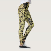 高級金ゴールドスワーズフローラ背景 レギンス (右)