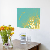 高級金ゴールドターキオーセ素晴らし抽象芸術実在アート 箔ポスター (レイダウン (キッチン))