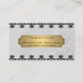 高級金ゴールドピンクテクスチャ華美要素 名刺 (裏面)