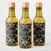 高級金ゴールドフレーム香り付きコンテナキャンドルラベル ワインラベル (ボトル)