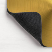 高級金ゴールドブラシ仕上げメタルテクスチャ6 マウスパッド (コーナー)