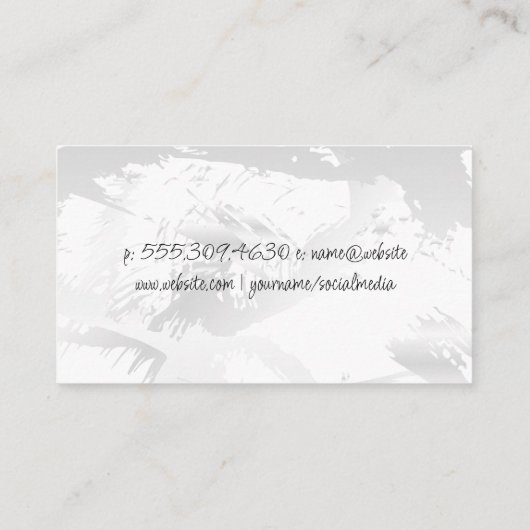 高級金ゴールドブラシ付き背景 名刺 (裏面)