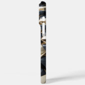 高級金ゴールドブラックジオメトリック3Dパターン Case-Mate iPhoneケース (裏面 / 左)