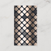 高級金ゴールドメタリックパターン 名刺 (裏面)