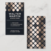 高級金ゴールドメタリックパターン 名刺 (正面/裏面)