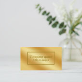 高級金ゴールドメタリック名刺 名刺 (スタンド正面)