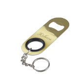 高級金ゴールドメタル軍隊金ゴールド キーホルダー栓抜き (裏面アングル)