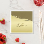 高級金ゴールドメタル軍隊金ゴールド スタンダードカクテルナプキン (インサイチュ)