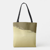 高級金ゴールドメタル軍隊金ゴールド トートバッグ (裏面)