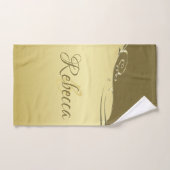 高級金ゴールドメタル軍隊金ゴールド バスタオルセット (ハンドタオル)