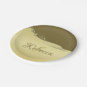 高級金ゴールドメタル軍隊金ゴールド ペーパープレート (アングル)