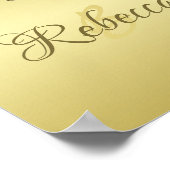 高級金ゴールドメタル軍隊金ゴールド ポスター (角)