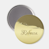 高級金ゴールドメタル軍隊金ゴールド マグネット (正面/裏面)