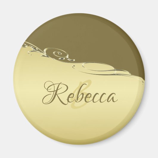 高級金ゴールドメタル軍隊金ゴールド マグネット (正面)